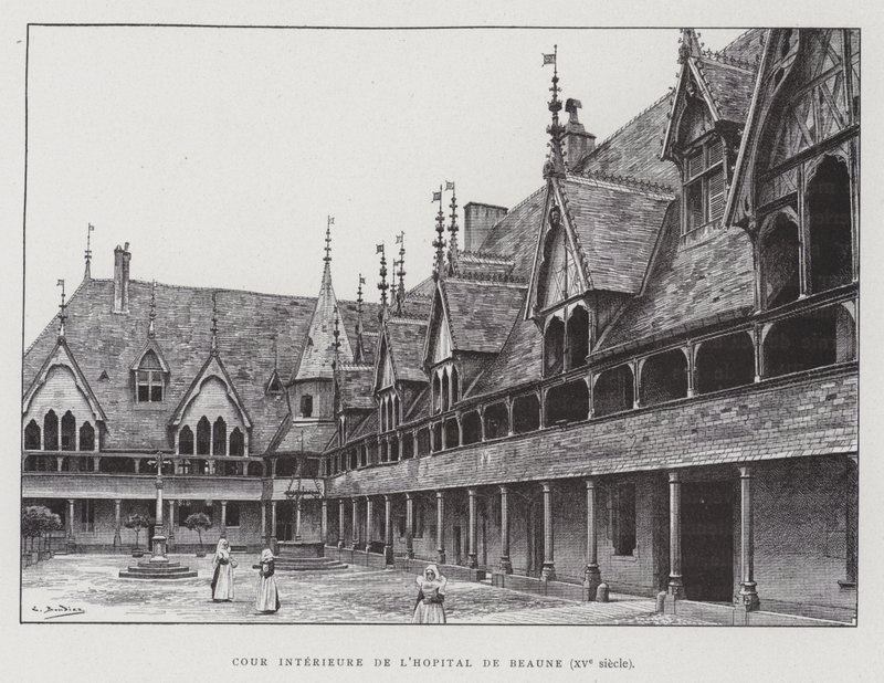 Inner courtyard of the Hospices de Beaune 作者 法语学校
