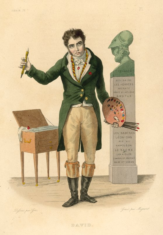 Jacques-Louis David（彩色雕刻） 作者 法语学校