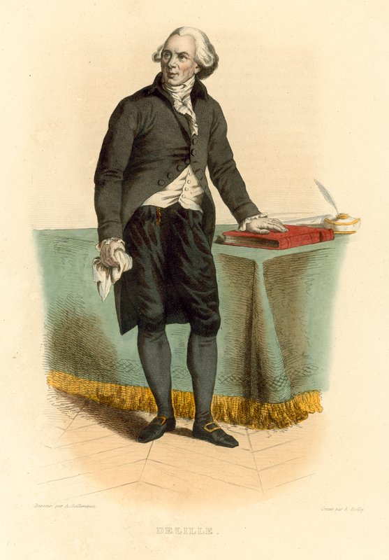 Jacques Delille (coloured engraving) 作者 法语学校