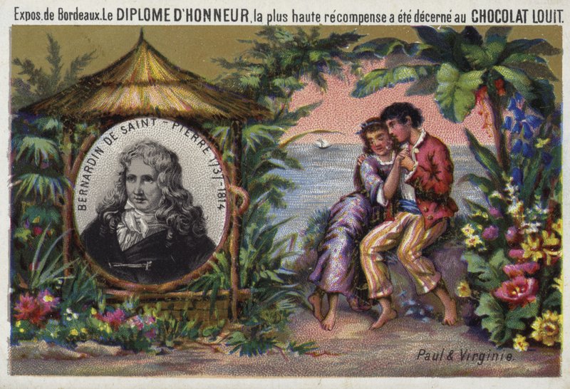 Jacques Henri Bernardin de Saint Pierre，法国作家和植物学家 作者 法语学校