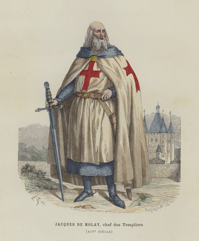 Jacques de Molay，14世纪最后的圣殿骑士团大师 作者 法语学校