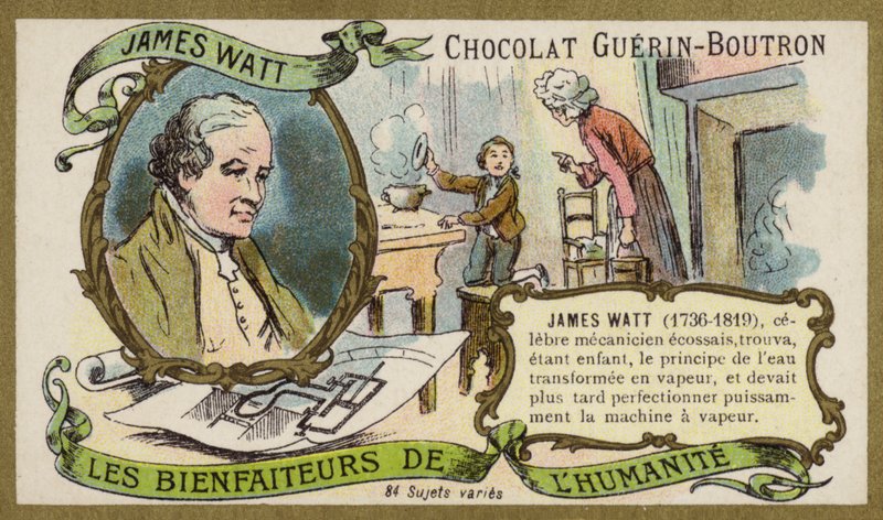 James Watt, Scottish engineer and inventor (chromolitho) 作者 法语学校