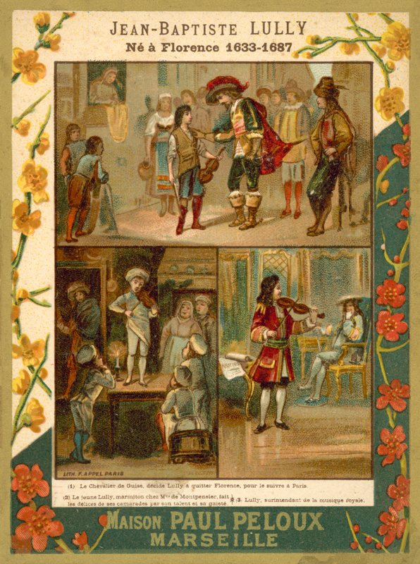 Jean-Baptiste Lully, French musician and composer (chromolitho) 作者 法语学校