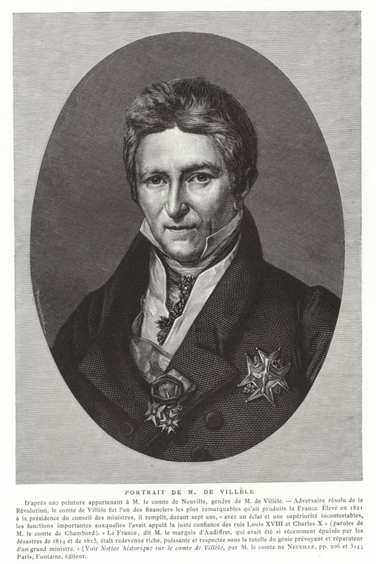 法国政治家Jean-Baptiste de Villele 作者 法语学校