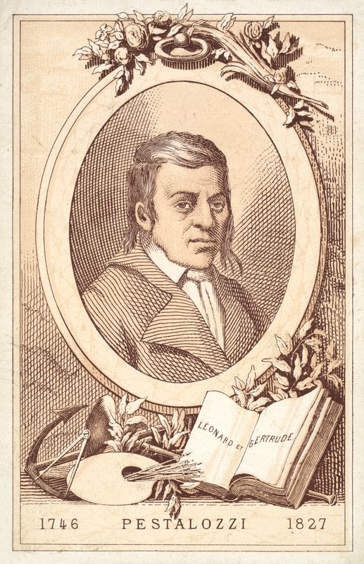 Johann Heinrich Pestalozzi, Swiss philosopher and educational reformer (chromolitho) 作者 法语学校