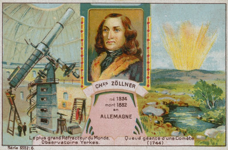 德国天文学家Johann Karl Friedrich Zoellner 作者 法语学校