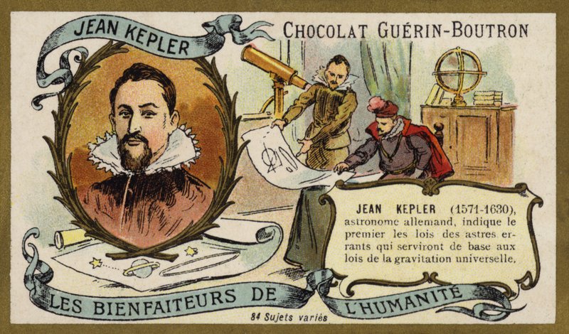 Johannes Kepler, German astronomer (chromolitho) 作者 法语学校