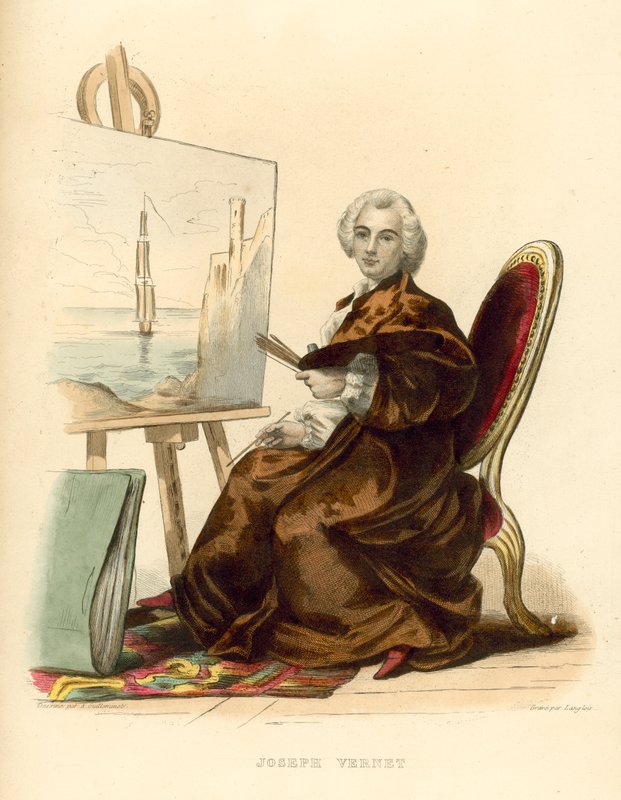Joseph Vernet（彩色雕刻） 作者 法语学校