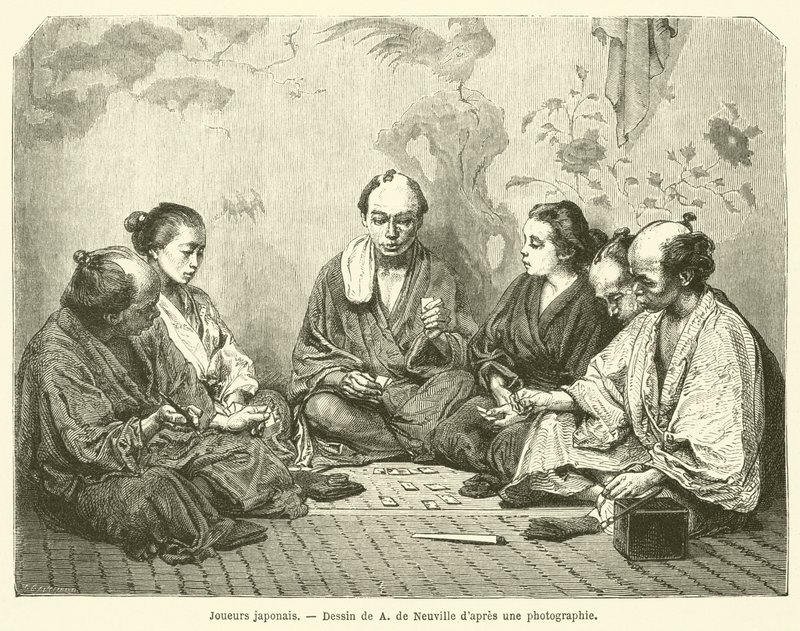 日本球员（雕刻 作者 法语学校
