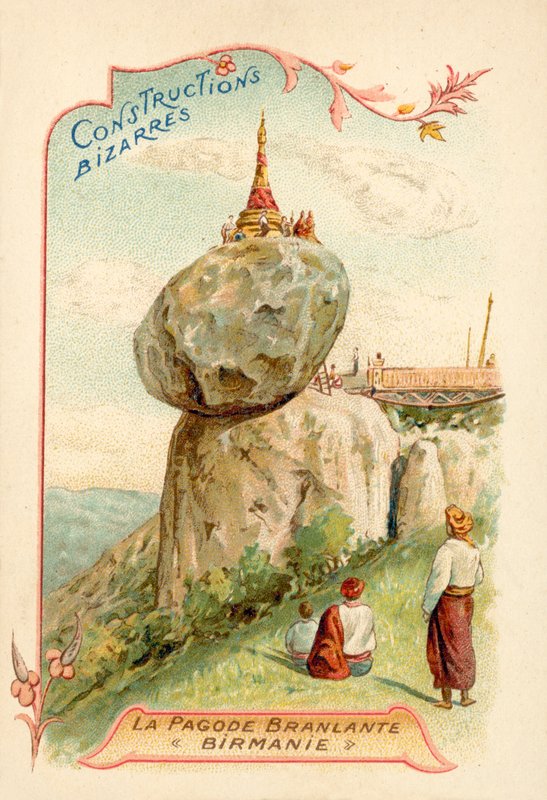 Kyaiktiyo Pagoda, Burma (chromolitho) 作者 法语学校