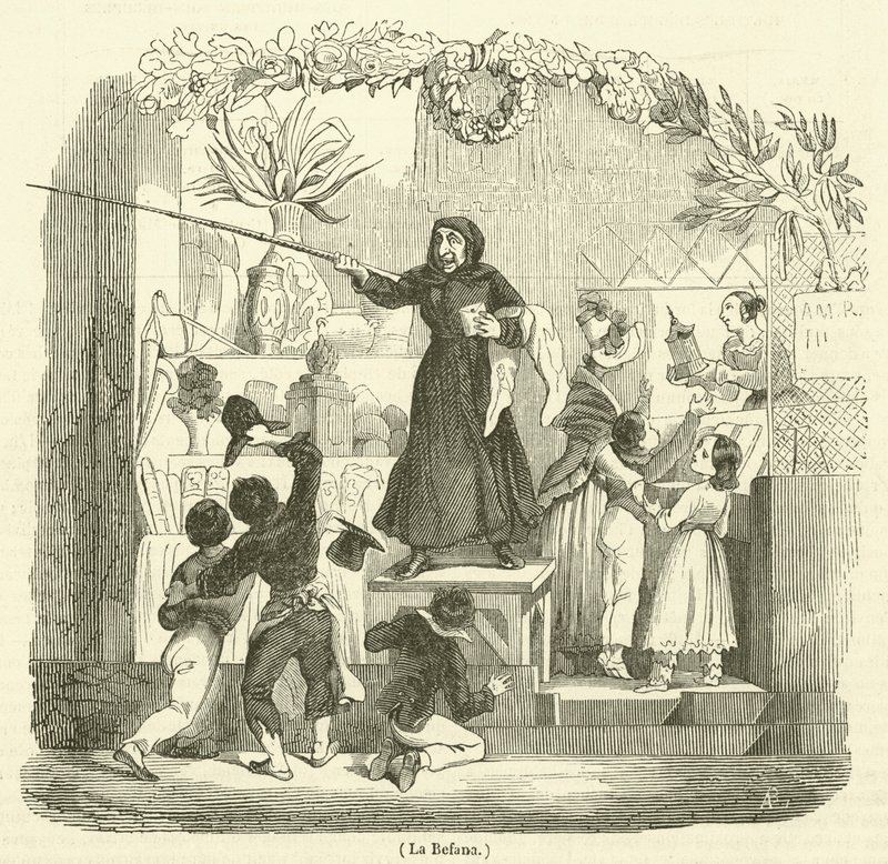 La Befana (engraving) 作者 法语学校