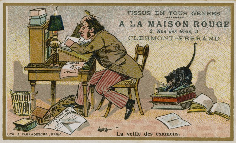 La Maison Rouge交易卡，考试前夕 作者 法语学校