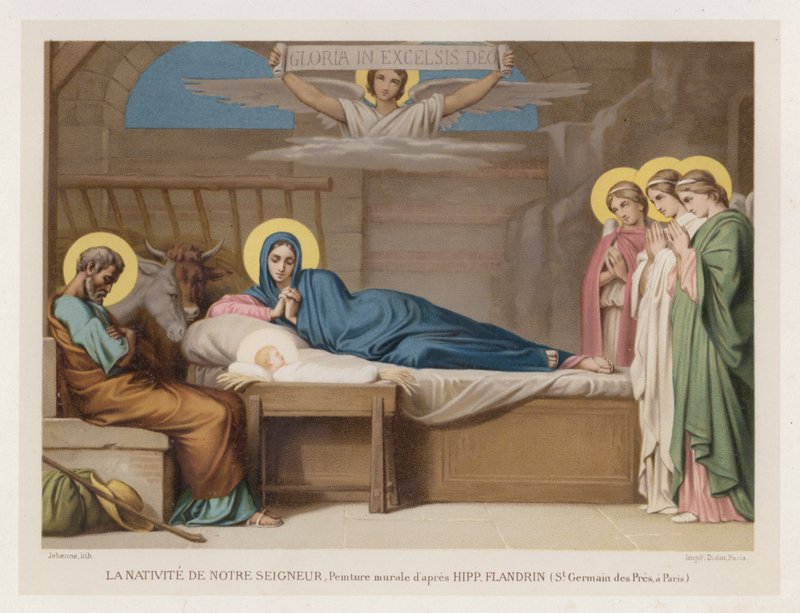 La Nativite De Notre Seigneur, Peinture murale d