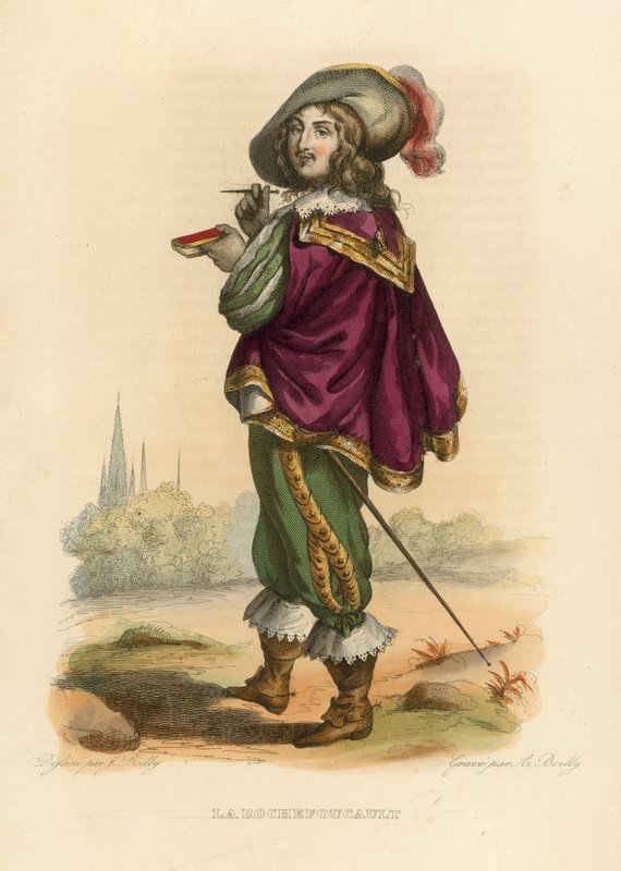 La Rochefoucault (coloured engraving) 作者 法语学校