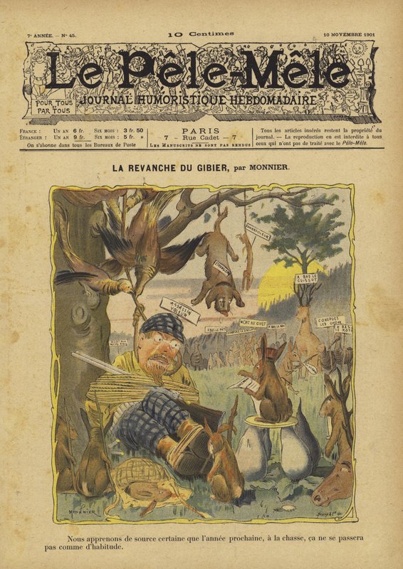 La revanche du gibier. Illustration for Le Pele-Mele 作者 法语学校