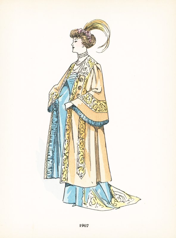 女士时装，1907年 作者 法语学校