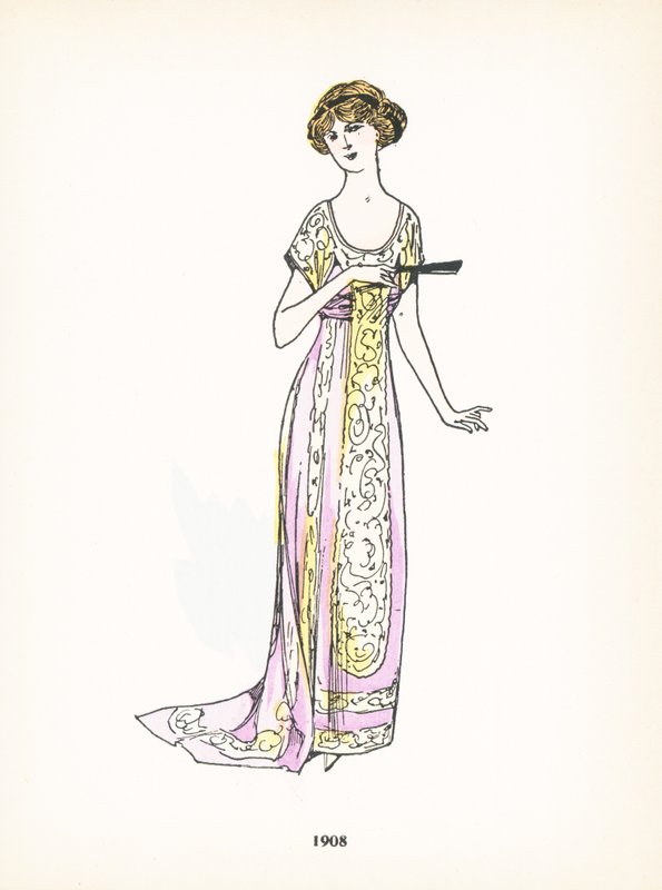 女士时装，1908年 作者 法语学校