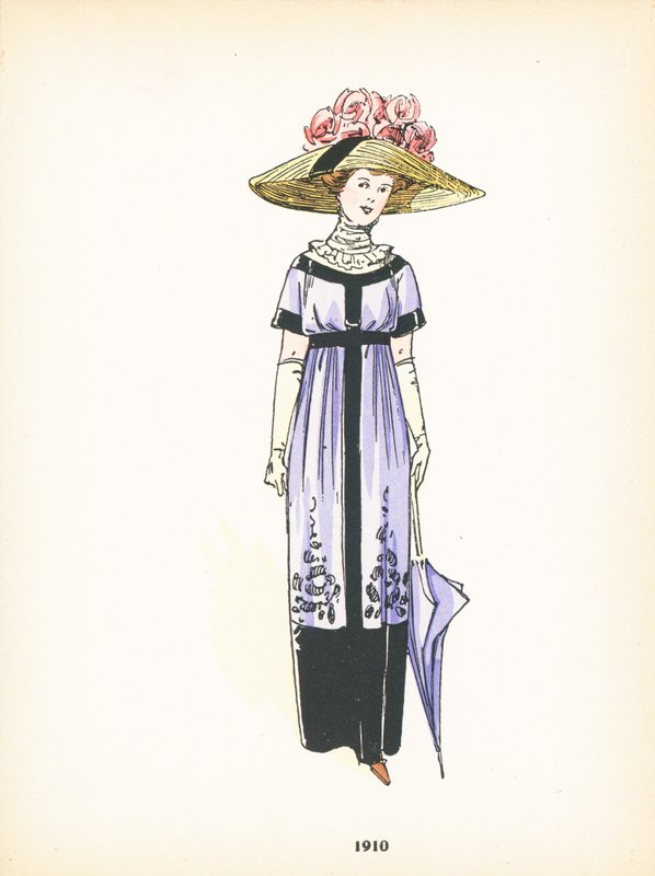 女士时装，1910年 作者 法语学校