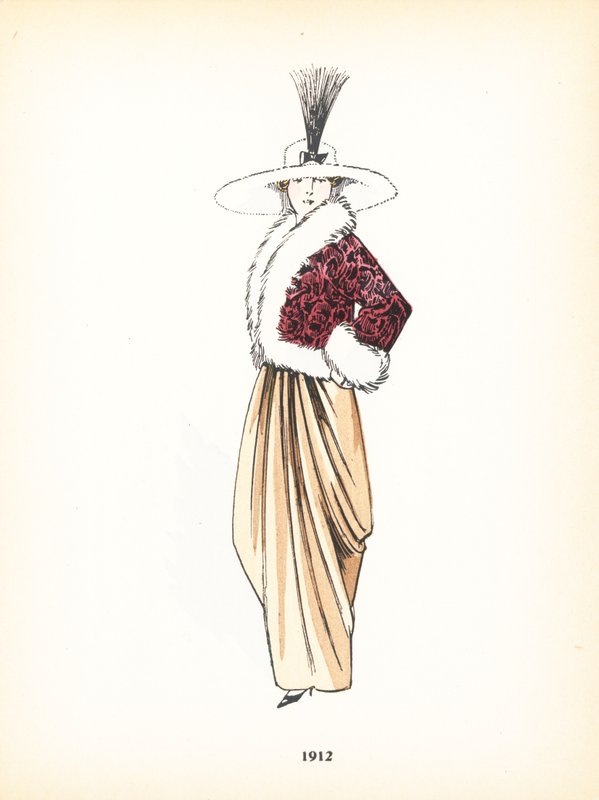 女士时装，1912年 作者 法语学校