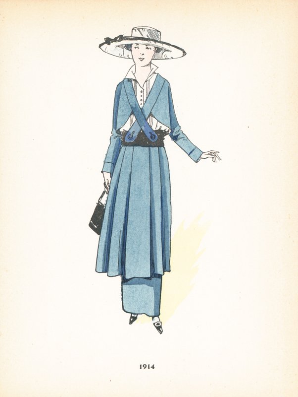 女士时装，1914年 作者 法语学校