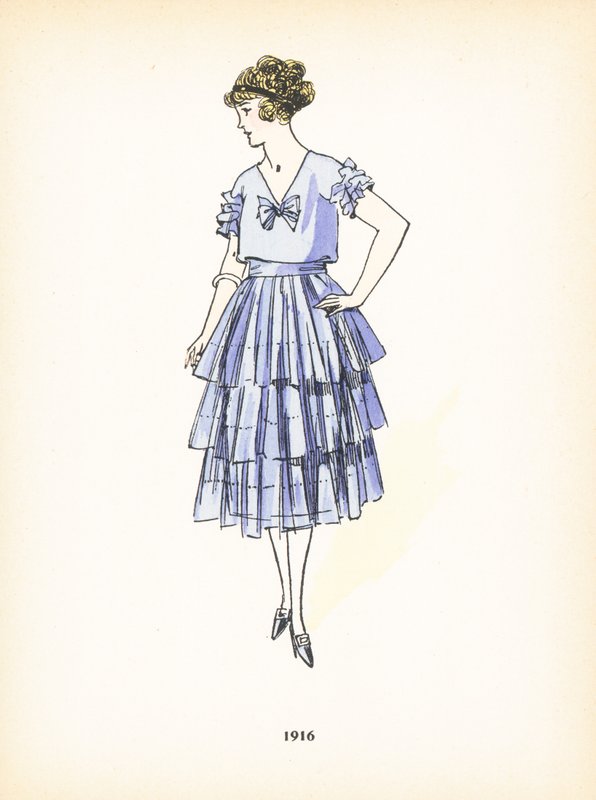 女士时装，1916年 作者 法语学校