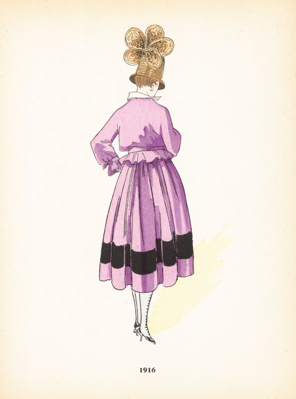 女士时装，1916年 作者 法语学校