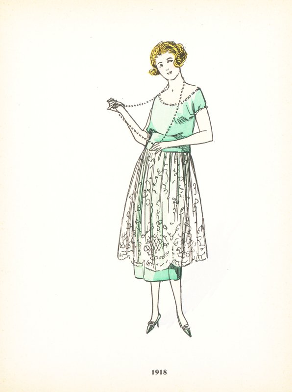 女士时装，1918年 作者 法语学校
