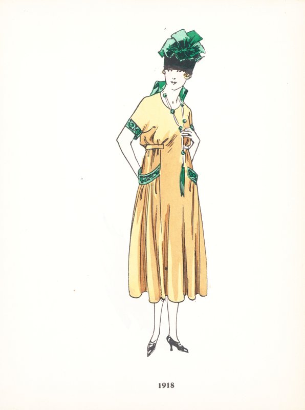 女士时装，1918年 作者 法语学校