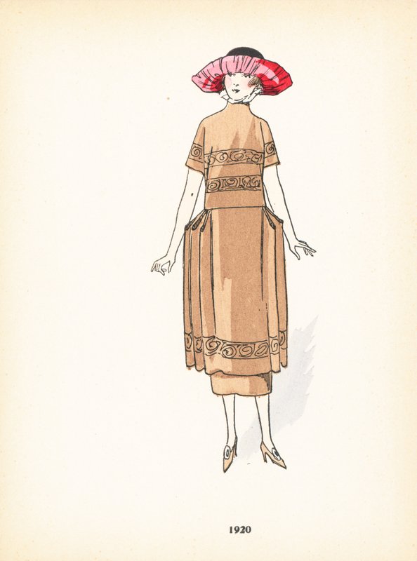 女士时装，1920年 作者 法语学校
