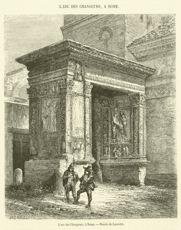 Arc des Changers，在罗马（雕刻） 作者 法语学校