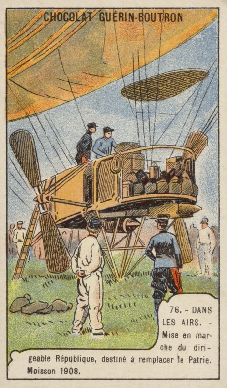 Launch of the French military airship La Republique, replacement for the lost Patrie, Moisson, France 作者 法语学校