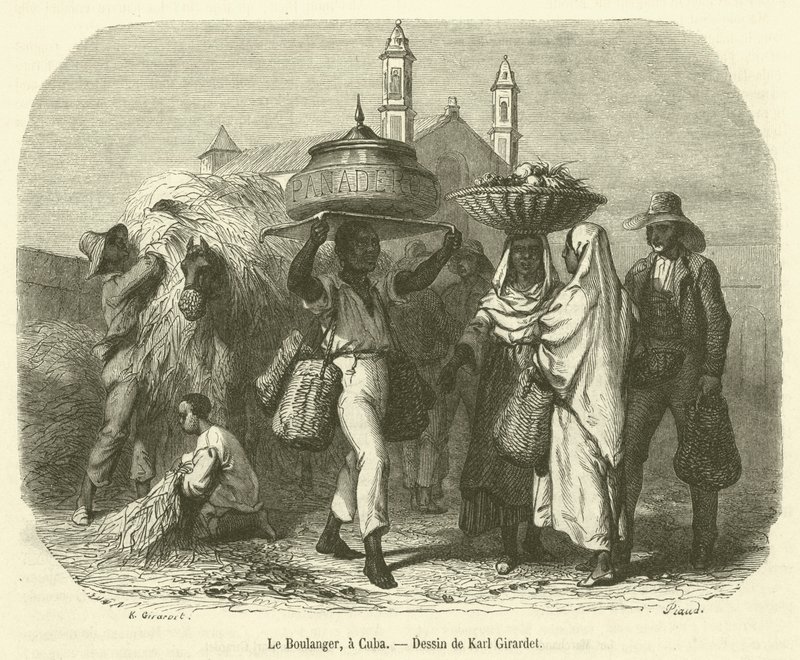 Le Boulanger，古巴（版画） 作者 法语学校