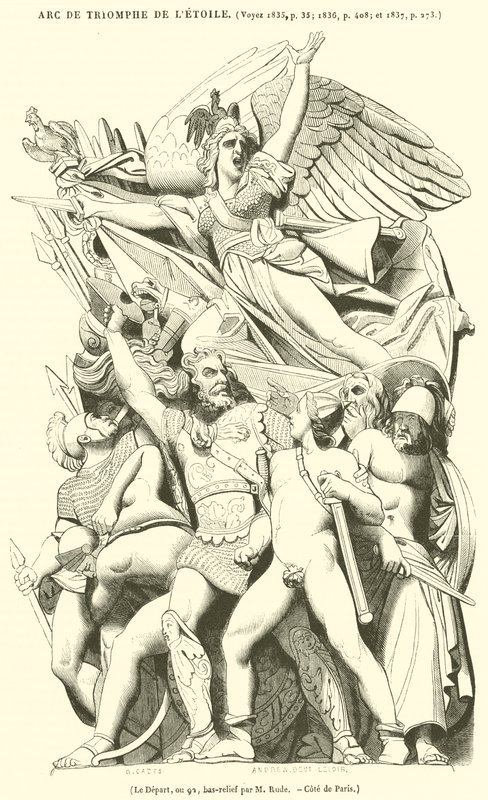 Le Depart, ou 92, bas-relief (engraving) 作者 法语学校