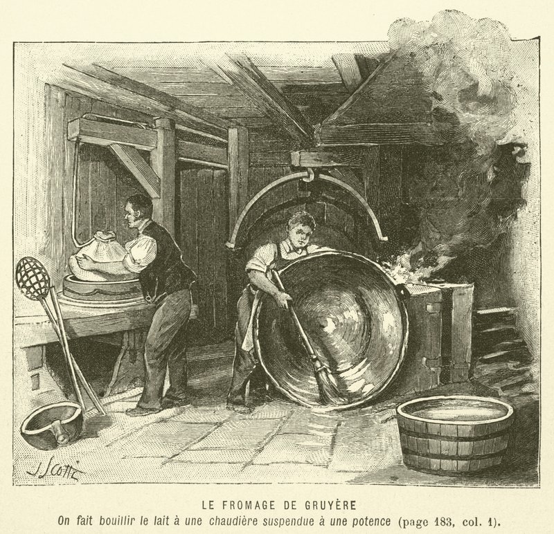 Le Fromage De Gruyere (engraving) 作者 法语学校