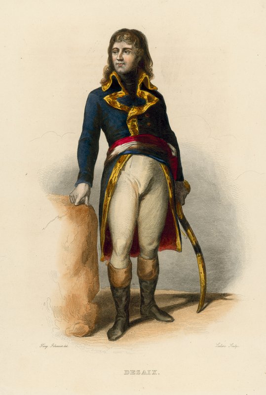 Le General Desaix (coloured engraving) 作者 法语学校