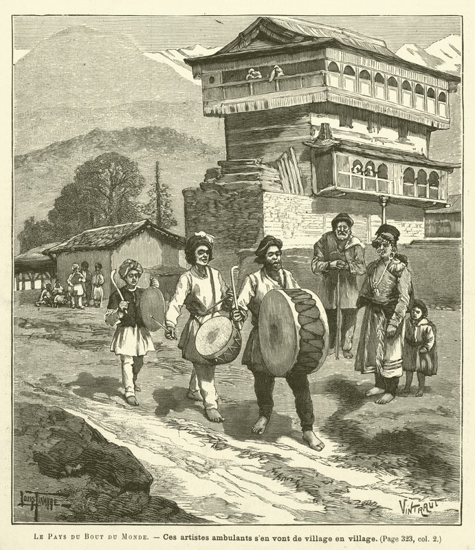 Le Pays Du Bout Du Monde（雕刻）。 作者 法语学校