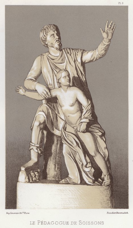 Soissons 的教育家（彩色石版画） 作者 法语学校