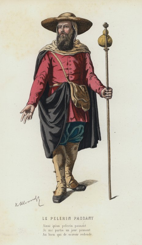 Le Pelerin Passant（彩色雕刻） 作者 法语学校