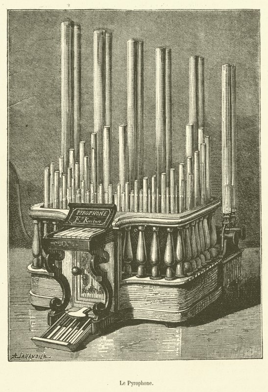 Le Pyrophone（雕刻）。 作者 法语学校