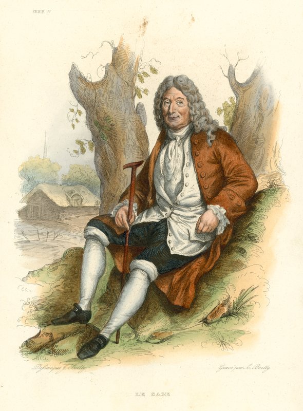 Le Sage (coloured engraving) 作者 法语学校