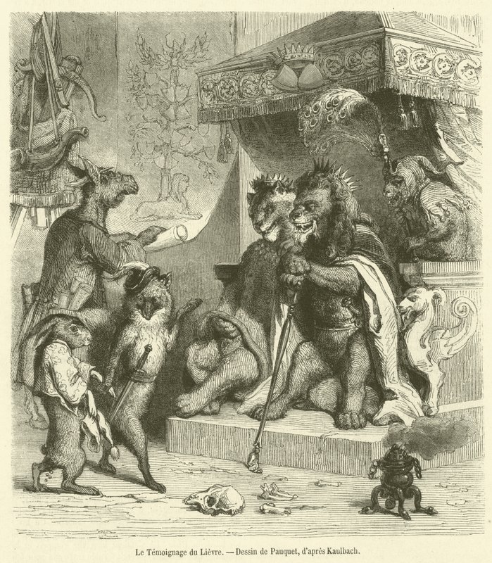 Le Temoignage du Lievre（雕刻） 作者 法语学校