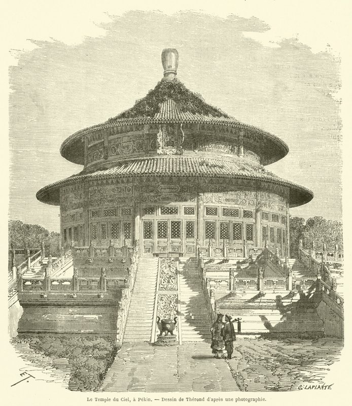 北京天坛（版画） 作者 法语学校