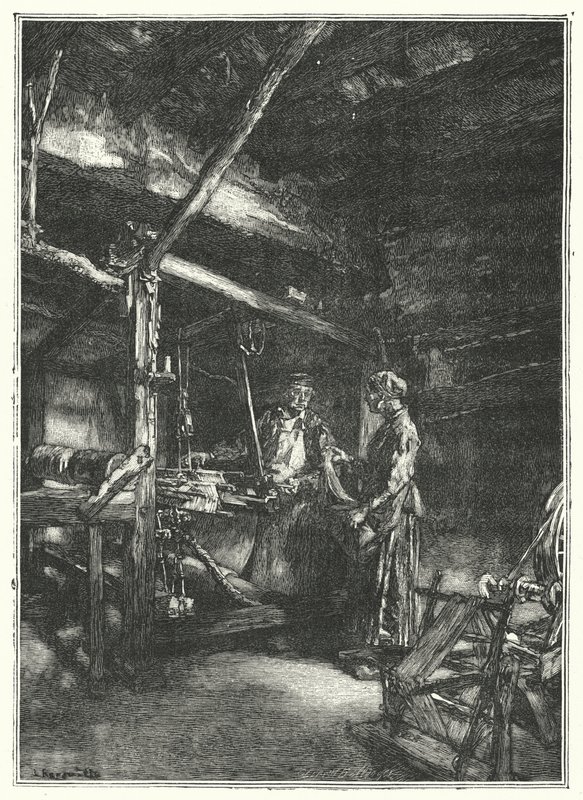 Le Tisserand（雕刻）。 作者 法语学校