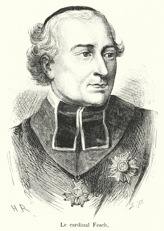 Le cardinal Fesch (engraving) 作者 法语学校