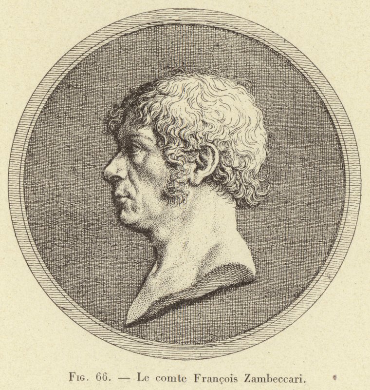 Le comte Francois Zambeccari (engraving) 作者 法语学校
