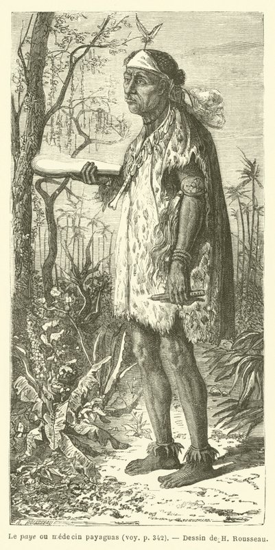 Le paye ou medecin payaguas (engraving) 作者 法语学校