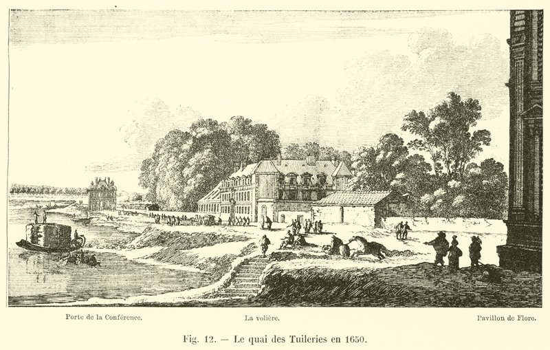1650年的Quai des Tuileries 作者 法语学校