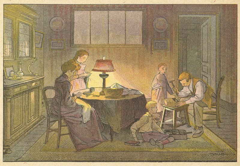 Le raccommodage (colour litho) 作者 法语学校