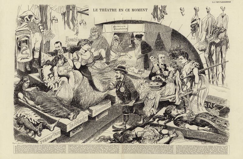 Le theatre en ce moment (engraving) 作者 法语学校