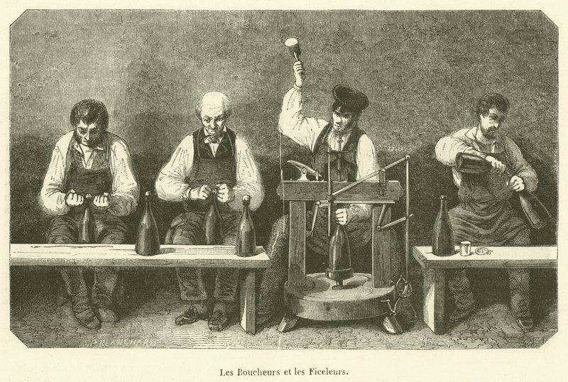 Les Boucheurs et les Ficeleurs（雕版画）。 作者 法语学校